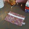 coton,trousse,zip,trousse maquillage