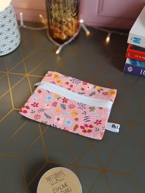 coton,trousse,zip,trousse maquillage