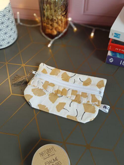 coton,trousse,zip,trousse maquillage