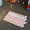 coton,trousse,zip,trousse maquillage
