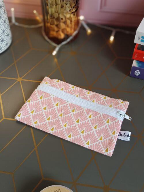 coton,trousse,zip,trousse maquillage