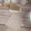pochette imperméable pour savon solide coton,sac,housse impermeable,housse,etui,lavable,etui savon,coton enduit