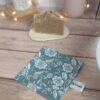 pochette imperméable pour savon solide coton,sac,housse impermeable,housse,etui,lavable,etui savon,coton enduit