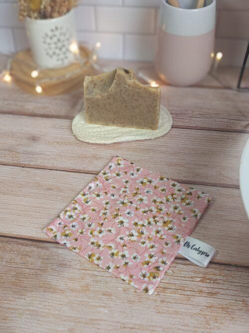 pochette imperméable pour savon solide coton,sac,housse impermeable,housse,etui,lavable,etui savon,coton enduit