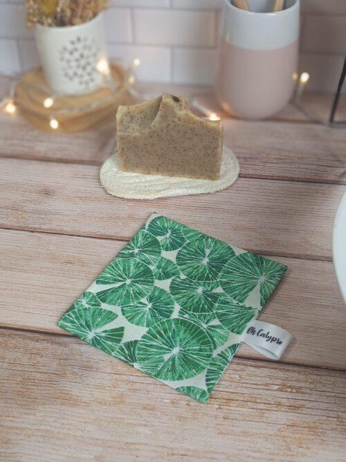 pochette imperméable pour savon solide coton,sac,housse impermeable,housse,etui,lavable,etui savon,coton enduit