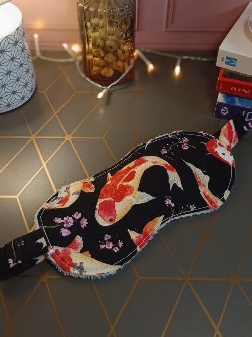 masque yeux de nuit face coton et face bambou ajustable élastique coton,bambou,eponge,masque yeux,masque relaxant,masque nuit