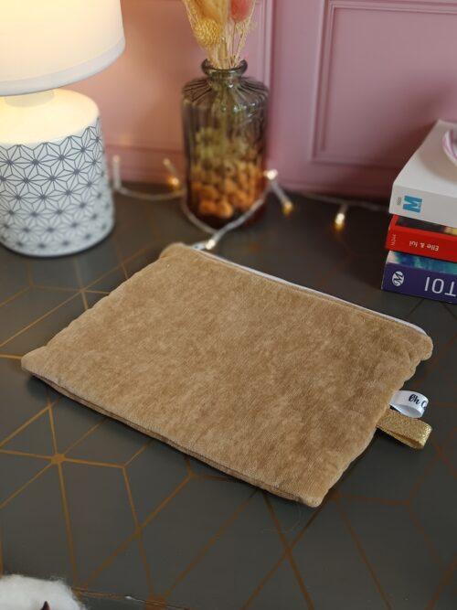 coton,velours,trousse velours,trousse maquillage,trousse grande taille