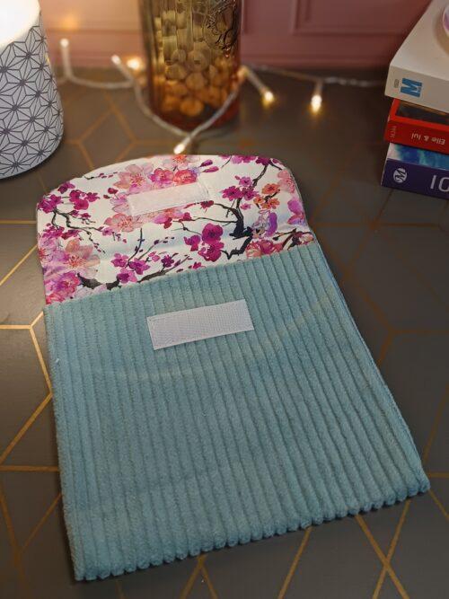 coton,pochette,pochette masque,sommeil,masque de nuit,relaxation,velours,rangement