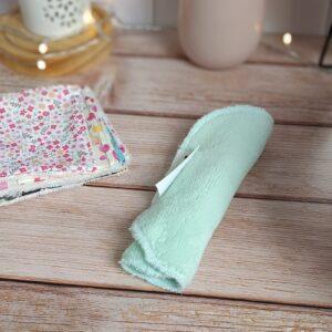 serviette visage en éponge de bambou