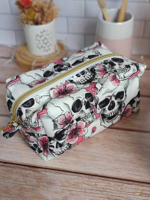 trousse de toilette,accessoires beauté,trousse coton enduit,rangement voyage