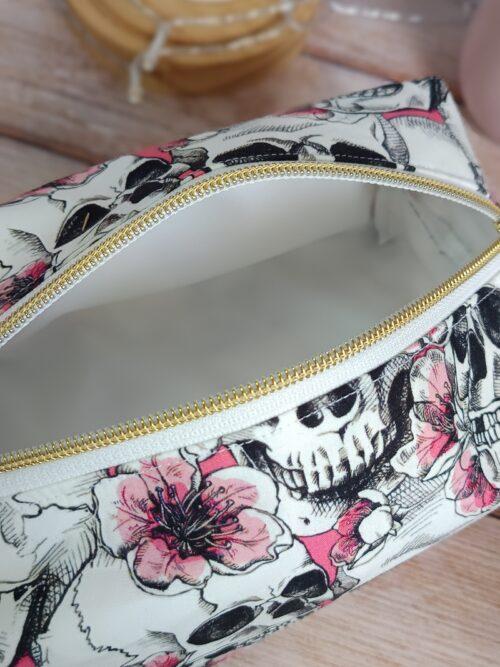 trousse de toilette,accessoires beauté,trousse coton enduit,rangement voyage