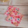 lingettes lavables fleurs et cœurs aquarelle collection coeurs sauvages lingettes demaquillantes,lavable,coton,bambou,carré,carré demaquillant,pads démaquillants lavables,accessoires beauté réutilisables,carré de soin,lingettes lavables,démaquillage éco-responsable,accessoires beauté fait main,zéro déchet
