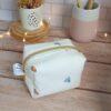 rangement,pochette,trousse,maquillage,trousse zip,trousse maquillage,trousse toilette,eponge de bambou,mini trousse maquillage,trousse artisanale femme,trousse coton fleurie,accessoire beauté fait main,petite trousse sac à main,cadeau femme artisale Bretagne