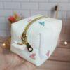 rangement,pochette,trousse,maquillage,trousse zip,trousse maquillage,trousse toilette,eponge de bambou,mini trousse maquillage,trousse artisanale femme,trousse coton fleurie,accessoire beauté fait main,petite trousse sac à main,cadeau femme artisale Bretagne